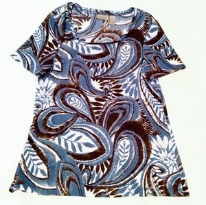 EASYWEAR BY CHICO'S - Shortsleeve knit top, Sz M